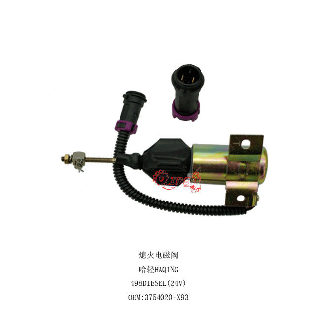 High Quality Parking Flamenout solenoid valve For HA QING 498  24V 3754020-X93