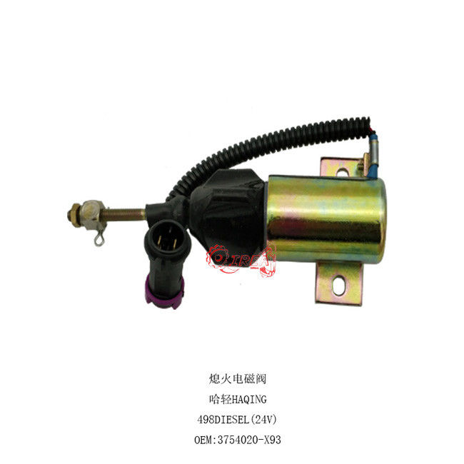 High Quality Parking Flamenout solenoid valve For HA QING 498  24V 3754020-X93