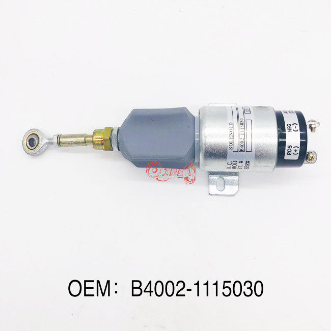 B4002-1115030 Excavator Spare Parts 24v Diesel Engine Fuel Stop Solenoid